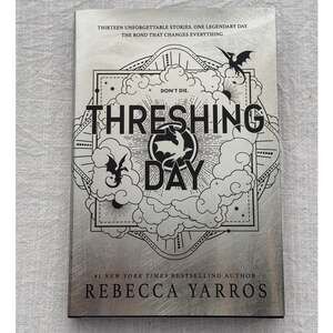 Threshing Day Fourth Wing Rebecca Yarros limited 1st edition book sprayed edges